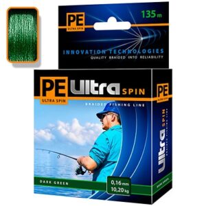 Плетенка Aqua PE Ultra Spin 135m Dark green