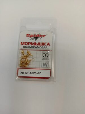 Мормышка вольфрамовая Spider самка муравья с ушком золото