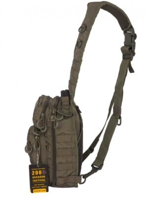 Тактический Рюкзак-Сумка GONGTEX Rover Sling Hexagon Backpack, арт 0306, цвет Олива (Olive)